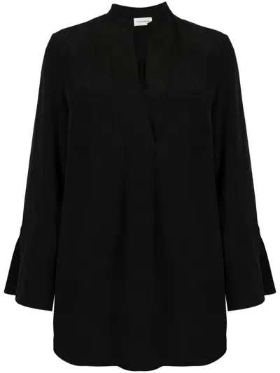 By Malene Birger Flaiy Silk Blouse In Black