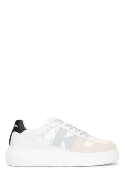 Calvin Klein Sneakers In Brightwhiteblackcreamywhite