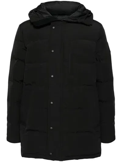 Canada Goose Carson Padded Hooded Coat In Black