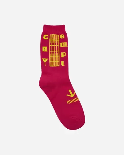 Cav Empt Logo Socks In Pink