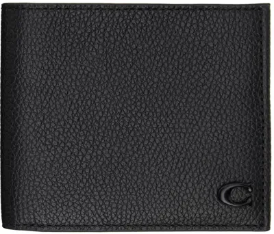 Coach Black Double Billfold Wallet