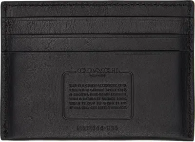 Coach Black Embossed Card Holder