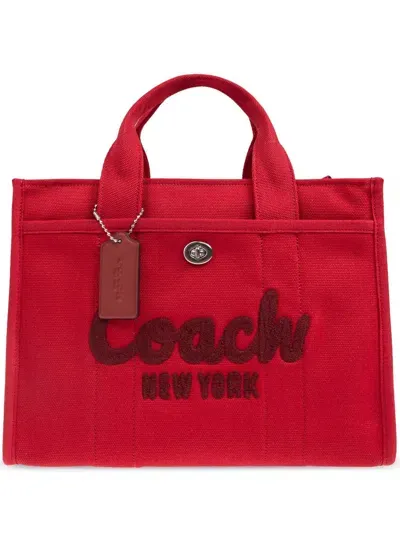 Coach Cargo Tote Bag In Red