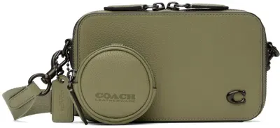 Coach Green Charter Slim Crossbody Bag In Moss