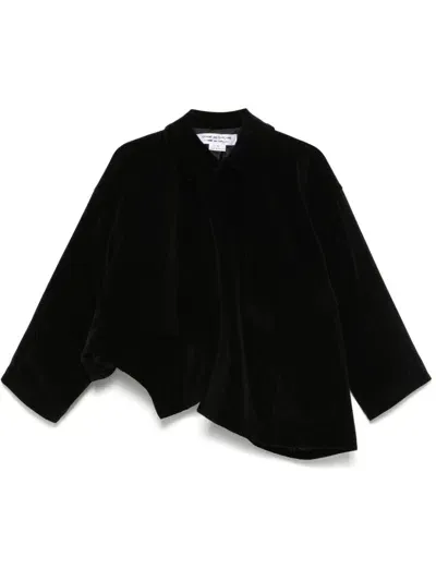 Comme Des Garçons Comme Des Garçons Velvet Jacket In Black