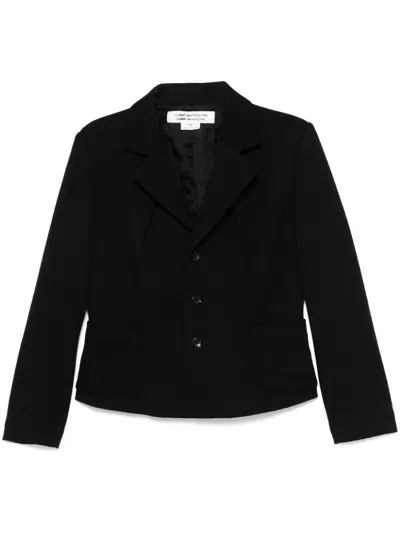 Comme Des Garçons Comme Des Garçons Wool Blazer In Black