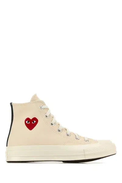 Comme Des Garçons Play Sneakers In White