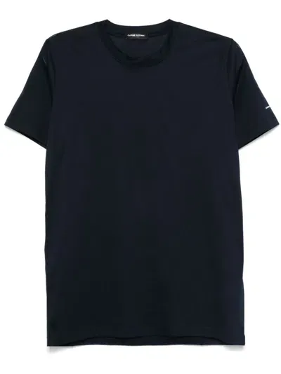 Costume National Contemporary Cotton T-shirt In 蓝色