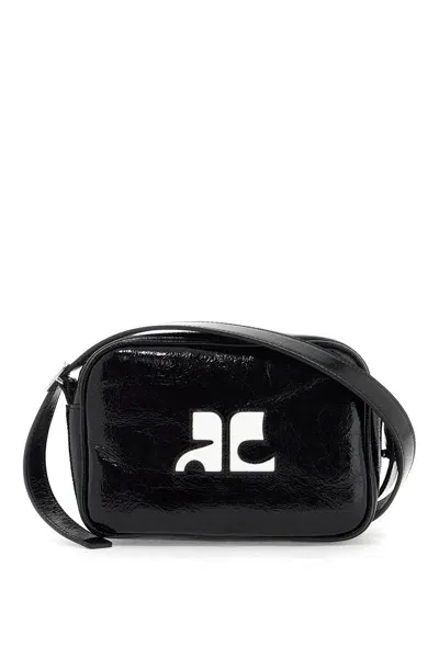 Courrèges Reedition Camera Bag For In Black (black)