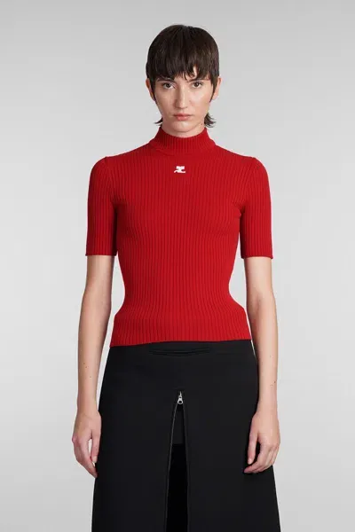 Courrèges Sweaters In Red