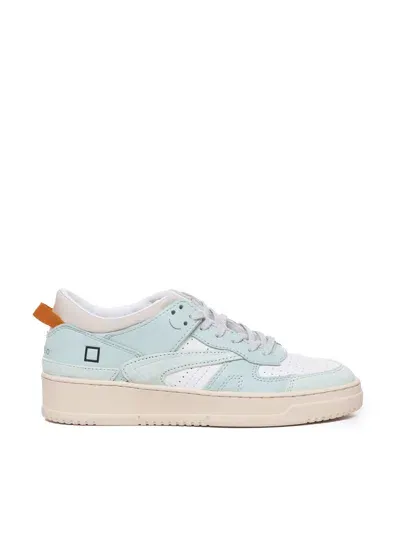 Date Sneakers Torneo In White-light Blue