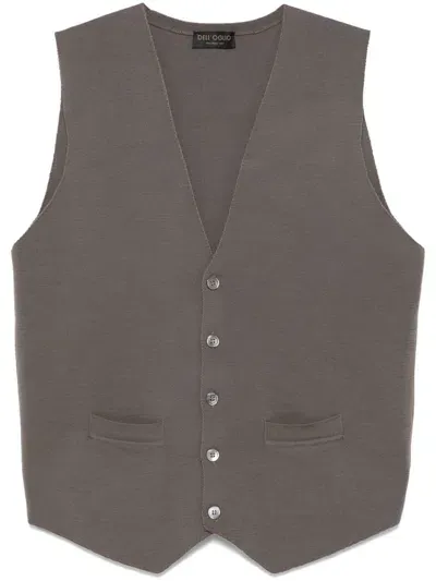 Dell'oglio Wool Vest In Grey