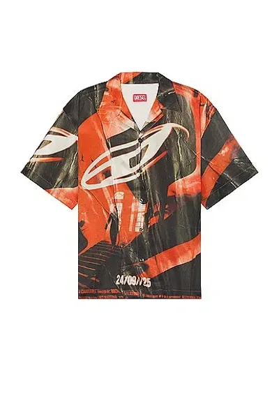 Diesel S-hockney Camp-collar Shirt In Multicolor