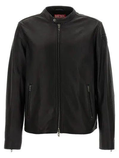 Diesel L-carver Jacket In Black