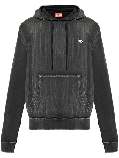 Diesel S-ginn-hood-k43 Sweatshirt In Black