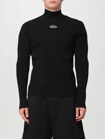 Diesel Sweater  Men Color Black In Schwarz