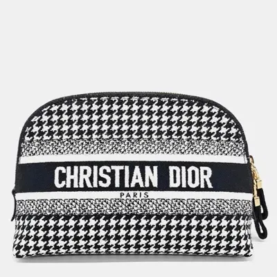 Pre-owned Dior Christian  Fabric Pouch In Black