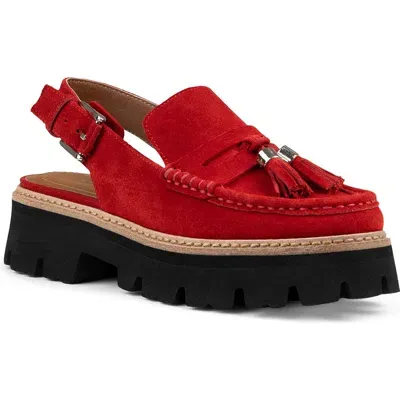 Donald Pliner Marsha 2 Slingback Loafer In Tomato