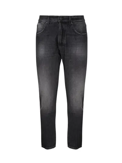 Dondup Denim Cotoon Five Pockets Jeans In Black