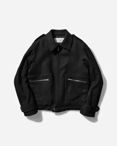 Dries Van Noten Wool Zipped Jacket In Black