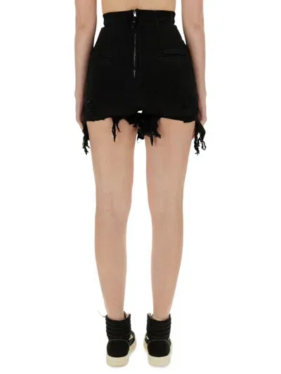 Drkshdw Denim Shorts In Black