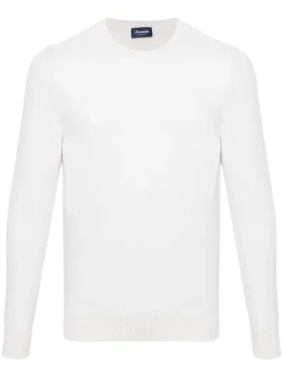 Drumohr Cashmere Jumper In White