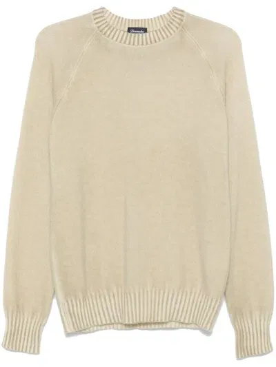 Drumohr Cashmere Sweater In Yellow