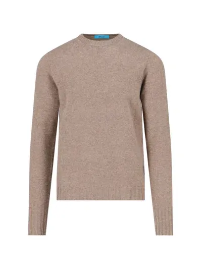 Drumohr Crew-neck Sweater In Beige