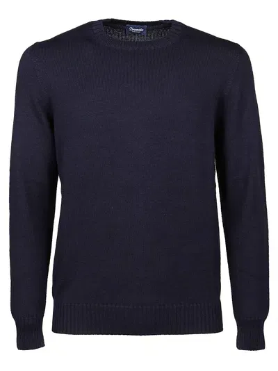 Drumohr Rasato Tubico Sweater In Blue