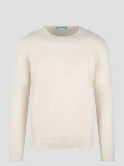 Drumohr Round Neck Sweater In White