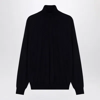 Drumohr Turtleneck Sweater In Blue