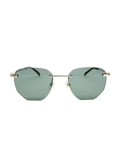 Dunhill Du0066s Sunglasses In Gold Gold Green