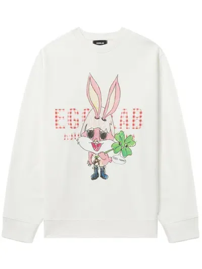 Egonlab Graphic-print Sweatshirt In White