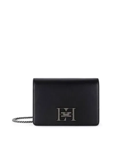 Elisabetta Franchi Logo-plaque Shoulder Bag In Black