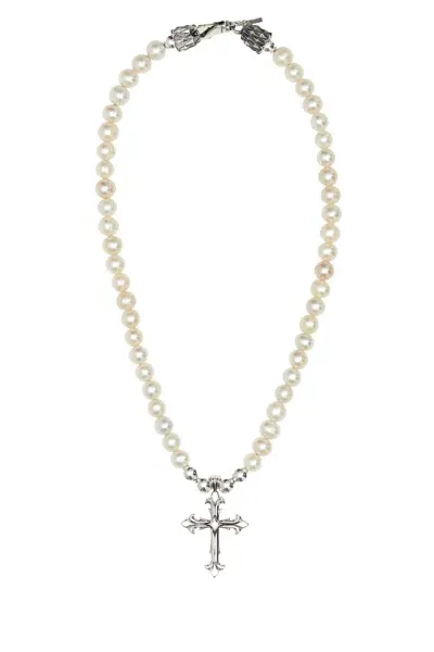 Emanuele Bicocchi White Pearls Necklace