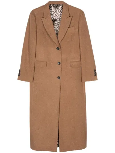 Eraldo Bouclé Coat In Brown