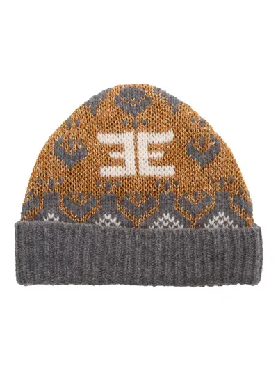 Ermanno Ermanno Scervino Knitted Beanie In Grey