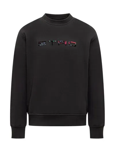 Etro Paisley Sweatshirt In Black