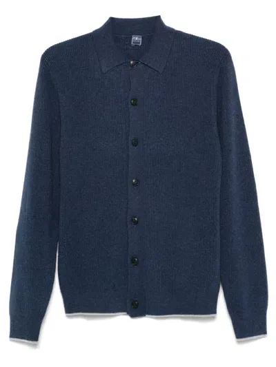 Fedeli Cardigan Aus Kaschmir In Blau