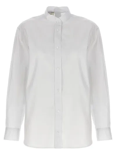 Fendi Poplin Shirt In White