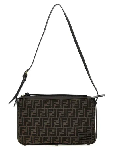 Fendi Simply  Medium Shoulder Bag In Brown