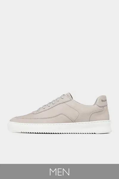 Filling Pieces Mondo 2.0 Ripple Nubuck Men Sneaker In Light Grey In White