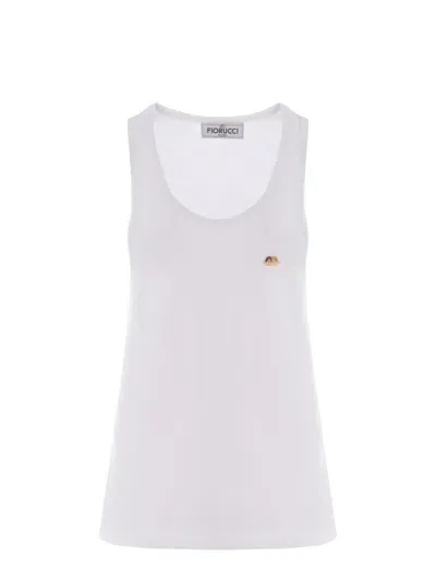 Fiorucci Tank Top  Angels Made Of Cotton In White