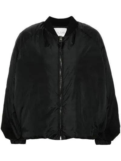 Forte Forte Logo-appliqué Puffball Jacket In Black