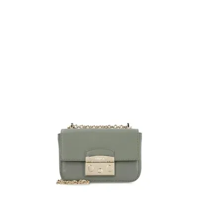 Furla Metropolis Mini Shoulder Bag In Green