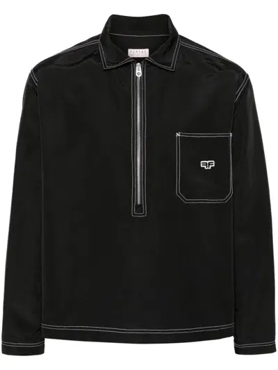 Fursac Logo-patch Shirt In Black