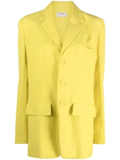 Gauchère Blazer Mit Fallendem Revers In Yellow