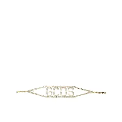 Gcds Bling Logo Chocker In Gold