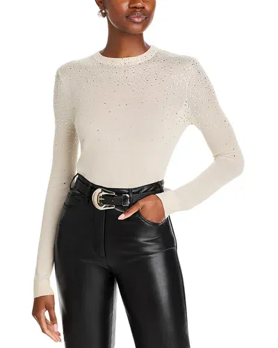 Generation Love Elsie Crystal Embellished Sweater In Beige