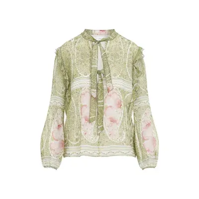 Giambattista Valli Printed Blouse In Green